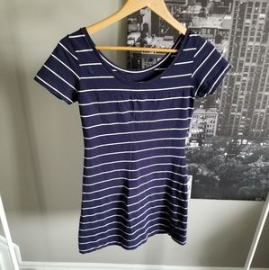 LOLE striped tshirt dress organic cotton